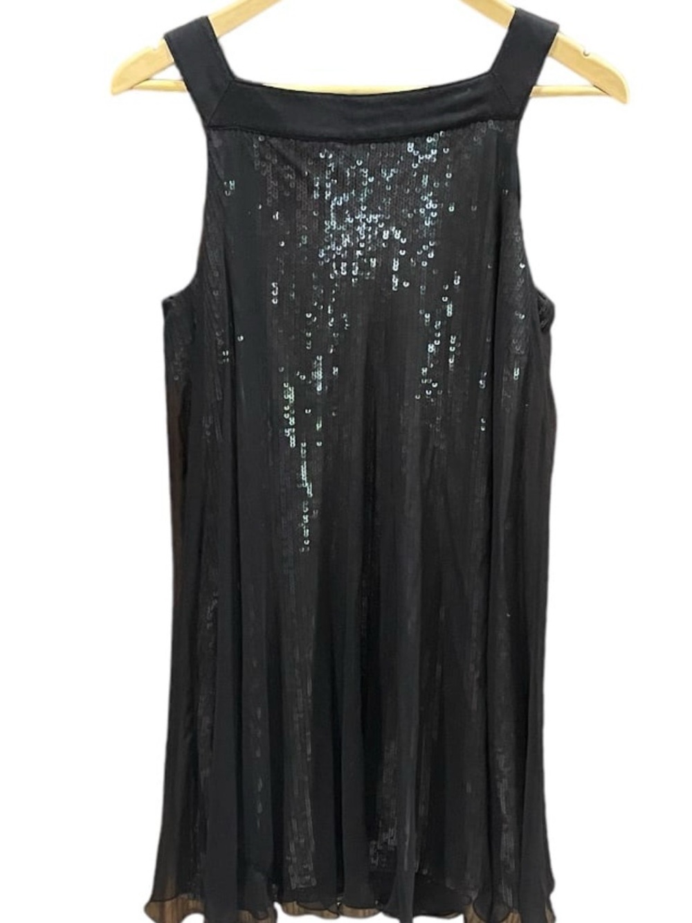 Elie Tahari Black and Silver Sequin Dress
